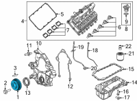 OEM 2021 Dodge Challenger DAMPER-CRANKSHAFT Diagram - 53010831AD