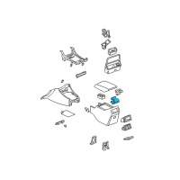 OEM 2004 Toyota Avalon Cup Holder Diagram - 55620-AC020
