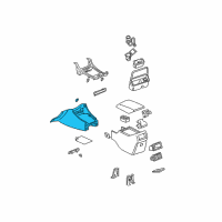 OEM 2004 Toyota Avalon Front Console Diagram - 58810-AC030-A0