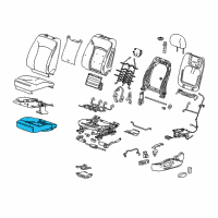 OEM 2015 Buick LaCrosse Seat Cushion Pad Diagram - 9065451