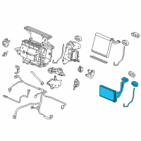 OEM 2017 Honda Accord Core Sub-Assembly, Heater Diagram - 79115-T2M-M41