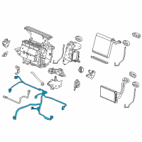 OEM 2013 Honda Accord Wire Harn A/C Sub Diagram - 80650-T2F-A40