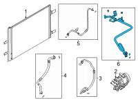 OEM 2021 Nissan Rogue Heat EXCHANGER-Internal Diagram - 92446-6RA0B