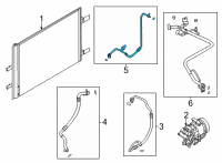 OEM 2021 Nissan Rogue PIPE FRONT COOLER HIGH Diagram - 92440-6RR2D