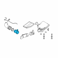 OEM 2004 BMW 745i Mass Air Flow Sensor Diagram - 13-62-7-566-988