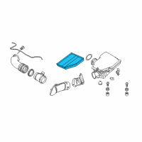 OEM BMW 550i Air Filter Element Diagram - 13-71-7-521-023