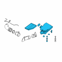 OEM 2004 BMW 545i Intake Silencer Diagram - 13-71-7-525-715