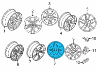 OEM BMW M4 DISC WHEEL LIGHT ALLOY JET B Diagram - 36-10-8-093-833