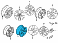 OEM 2021 BMW M340i Disk Wheel Light Alloy Orbit Diagram - 36-11-8-089-896