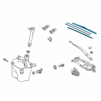 OEM Toyota Corolla Front Blade Diagram - 85212-0R050