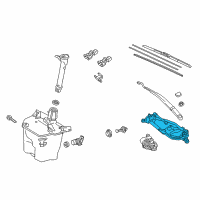 OEM Toyota Corolla Wiper Linkage Diagram - 85150-02310