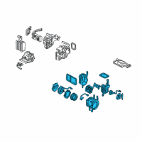 OEM 2002 Acura NSX Blower Assembly Diagram - 79300-SL0-A02
