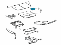 OEM 2022 Lexus NX350h HANDLE ASSY, DECK BO Diagram - 58470-78030-C0
