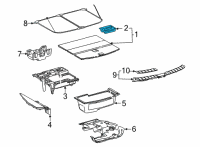 OEM 2022 Lexus NX350 HANDLE ASSY, DECK BO Diagram - 58470-78030-C0