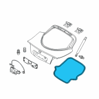 OEM 2009 Dodge Viper WEATHERSTRIP-LIFTGATE Diagram - 5030676AB