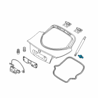 OEM Dodge Ball Stud-LIFTGATE Mounted Diagram - 5030174AB