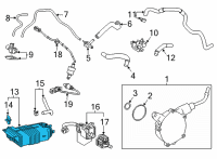 OEM 2022 Toyota Highlander Vapor Canister Diagram - 77740-0E100