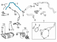 OEM 2022 Toyota Camry Vacuum Hose Diagram - 25760-31020