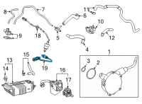 OEM 2021 Toyota Highlander Rear Oxygen Sensor Diagram - 89467-0E270