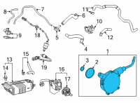 OEM 2021 Toyota Avalon Vacuum Pump Diagram - 29300-0P011