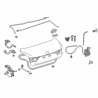 OEM 2020 Lexus LS500 Cable Sub-Assembly, Luggage Diagram - 64607-50070
