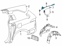 OEM Toyota Sienna Lock Actuator Diagram - 77030-08010