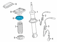 OEM BMW X6 SPRING PAD UPPER Diagram - 33-50-8-092-146