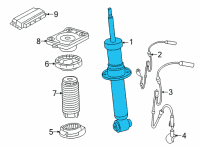 OEM 2021 BMW X6 SPRING STRUT VDM REAR LEFT Diagram - 37-10-9-500-365