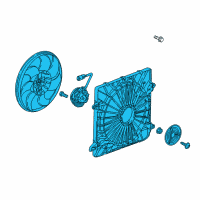 OEM Chevrolet Traverse Fan Module Diagram - 84199037