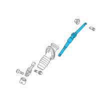 OEM 2005 Chevrolet SSR Upper Intermediate Steering Shaft Assembly Diagram - 15103083