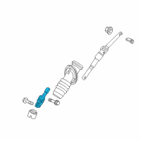 OEM 2004 Chevrolet SSR Lower Intermediate Steering Shaft Assembly Diagram - 15114832