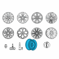 OEM Dodge Magnum Spare Wheel Diagram - 4782465AB