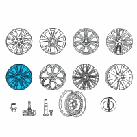 OEM Chrysler 300 Aluminum Wheel Diagram - 5PQ13AAAAB