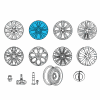 OEM 2015 Chrysler 300 Aluminum Wheel Diagram - 5PQ10XZAAB