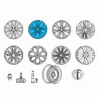 OEM 2016 Chrysler 300 Aluminum Wheel Diagram - 5PQ10XZAAB