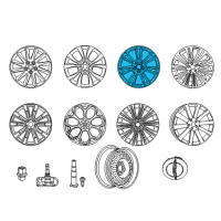 OEM 2013 Chrysler 300 Aluminum Wheel Diagram - 1LS53SZ0AB