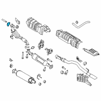 OEM Ford Transit-250 Catalytic Converter Gasket Diagram - CK4Z-9450-B