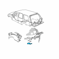 OEM Chevrolet Blazer Switch Asm-Rear Window Wiper Cutout Diagram - 15994852