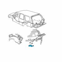 OEM 1995 Chevrolet Blazer Switch Asm-Rear Window Wiper Cutout Diagram - 15994852