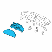 OEM 2013 Chevrolet Caprice Cluster Assembly Diagram - 92250192