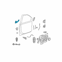 OEM 2018 Dodge Grand Caravan Handle-Exterior Door Diagram - 1NA53NRVAF