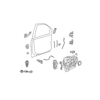 OEM 2014 Ram C/V Link-Outside Handle To Latch Diagram - 4894924AA