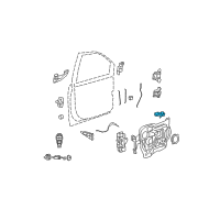 OEM Dodge Handle-Door Interior Diagram - 68066552AB