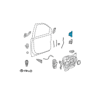 OEM 2011 Chrysler Town & Country Front Door Upper Hinge Diagram - 68030375AE