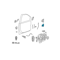 OEM 2014 Ram C/V Front Door Lower Hinge Diagram - 68030377AC