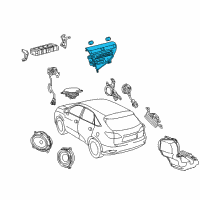 OEM 2011 Lexus RX450h Receiver Assy, Radio Diagram - 86120-0E550