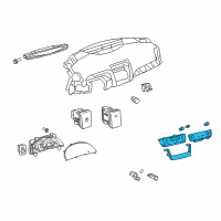 OEM 2008 Toyota Camry Dash Control Unit Diagram - 55900-06271