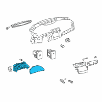 OEM 2009 Toyota Camry Meter Assembly, Combination Diagram - 83800-06J50