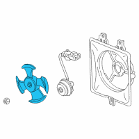 OEM Honda Fan, Cooling (Mitsuba) Diagram - 38611-P8F-A01