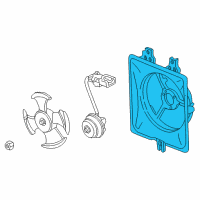 OEM 2003 Acura CL Shroud Diagram - 38615-PJE-A00